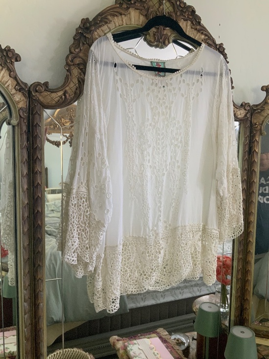 Johnny Was Tops - Johnny Was white tunic top